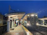 Sunrail Train # P335 at Sand Lake Road Station in Orlando with Bombardier Bilevel Cab Car # 2010 in the lead